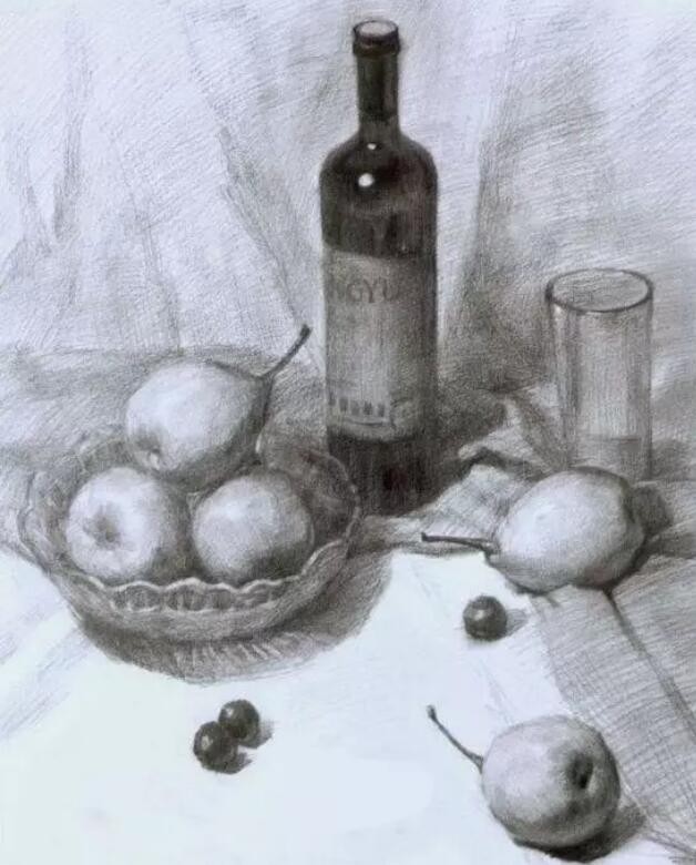 教你畫一組素描靜物，步驟超詳細