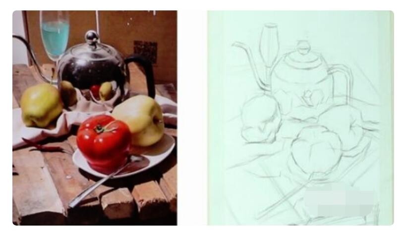 一般素描靜物的步驟？